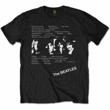 Merch The Beatles: Camiseta White Album Tracks 