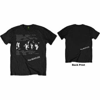 Mercancía The Beatles: Tričko White Album Tracks  S