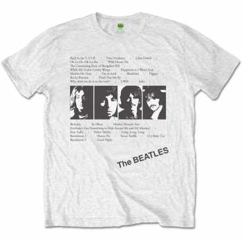 Merch The Beatles: Camiseta White Album Tracks 
