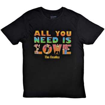 Merch The Beatles: Camiseta Yellow Submarine All You Need Is Love Stacked
