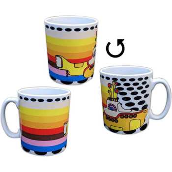 Mercancía The Beatles: The Beatles Unboxed Mug: Yellow Submarine Coloured Stripes (white)