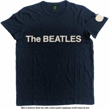Merch The Beatles: Bordado Camiseta Logo The Beatles & Apple 