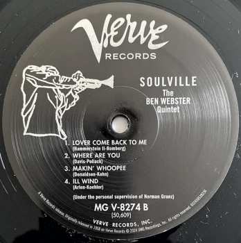 LP The Ben Webster Quintet: Soulville