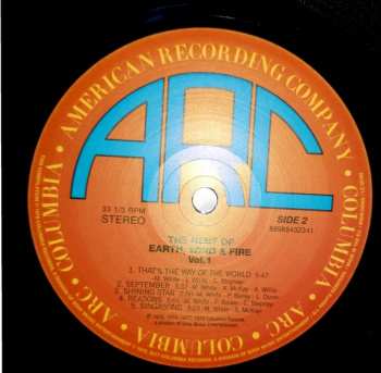 LP Earth, Wind & Fire: The Best Of Earth, Wind & Fire Vol. 1