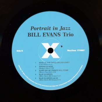 LP The Bill Evans Trio: Portrait In Jazz