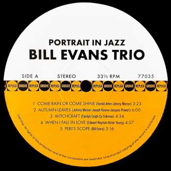 LP/CD The Bill Evans Trio: Portrait In Jazz