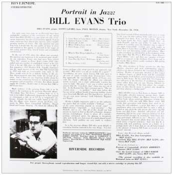 LP The Bill Evans Trio: Portrait In Jazz