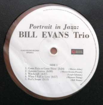 LP The Bill Evans Trio: Portrait In Jazz CLR