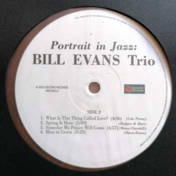 LP The Bill Evans Trio: Portrait In Jazz CLR