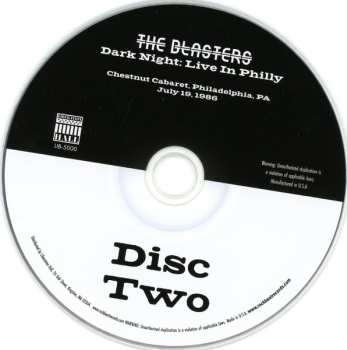 2CD The Blasters: Dark Night: Live In Philly