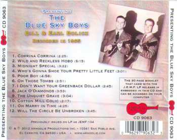 CD Blue Sky Boys: Presenting The Blue Sky Boys
