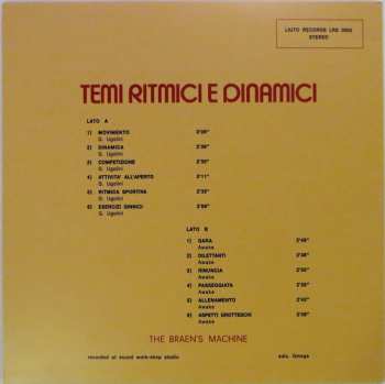 LP/CD The Braen's Machine: Temi Ritmici E Dinamici