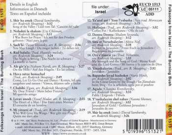 CD The Burning Bush: Folksongs From Israel
