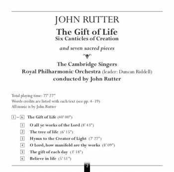 CD The Royal Philharmonic Orchestra: The Gift Of Life (And Seven Sacred Pieces)