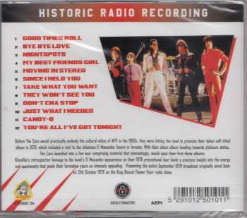 CD The Cars: 14th Sept 1978 El Mocambo Toronto