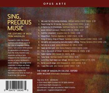 CD Magdalen College Choir Oxford: Sing, Precious Music (Five Centuries Of Music From Magdalen)