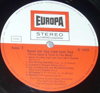 LP The Cinema Sound Stage Orchestra: Spiel Mir Das Lied Vom Tod