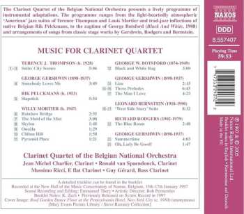 CD The Clarinet Quartet Of The Belgian National Orchestra: Summertime - Music For Clarinet Quartet
