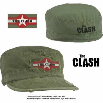Mercancía The Clash: The Clash Unisex Military Cap: Star Logo (distressed) (large) L