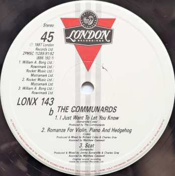 LP The Communards: Tomorrow