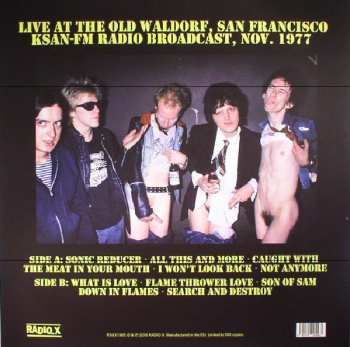LP The Dead Boys: Down In Flames (Live At The Old Waldorf, San Francisco, 1977)