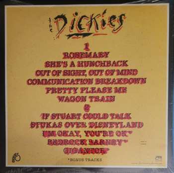 LP The Dickies: Stukas Over Disneyland LTD | CLR