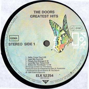 LP The Doors: Greatest Hits