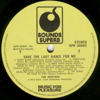 LP The Drifters: Save The Last Dance For Me