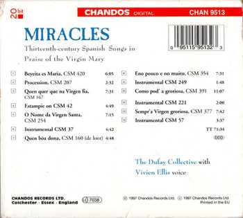 CD The Dufay Collective: Miracles - Thirteenth Century Spanish Songs In Praise Of The Virgin Mary DIGI