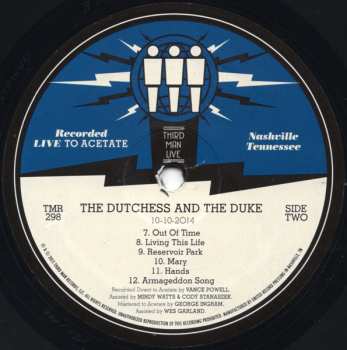 LP The Dutchess And The Duke: Live At Third Man Records