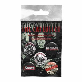 Merch The Exploited: Juego de placas The Exploited Button Badge Set 1