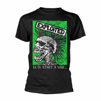 Merch The Exploited: Camiseta Let's Start A War (skull)