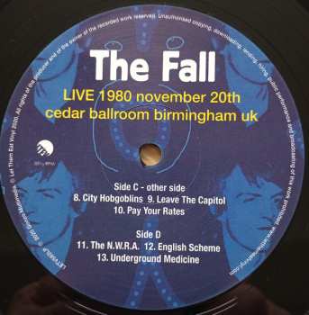 2LP The Fall: Live 1980 November Cedar Ballroom Birmingham UK DLX | LTD