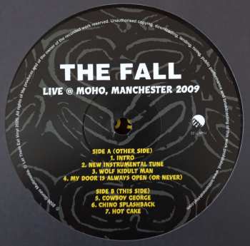 2LP The Fall: Live @ MOHO, Manchester 11th November 2009  LTD