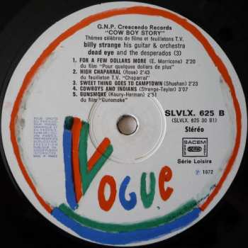 2LP The Famous Rangers: Cow-Boy Story - Thèmes Célèbres De Films Et Feuilletons T.V.