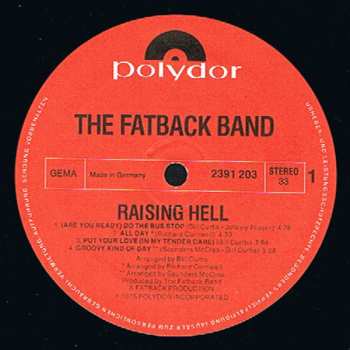 LP The Fatback Band: Raising Hell