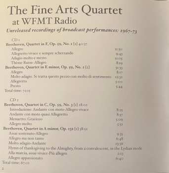 8CD/Caja The Fine Arts Quartet: The Fine Arts Quartet At WFMT: Unreleased Recordings Of Broadcast performances, 1967-73