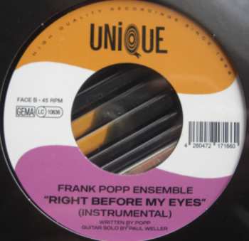 SP The Frank Popp Ensemble: Right Before My Eyes
