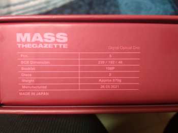 CD/Blu-ray the GazettE: Mass LTD