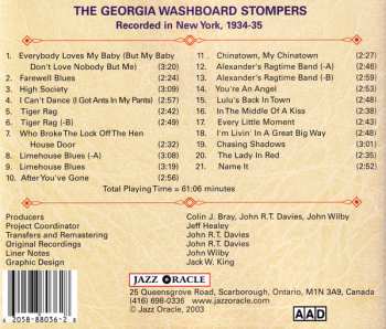 CD The Georgia Washboard Stompers: The Complete Recordings (Recorded In New York 1934-1935)