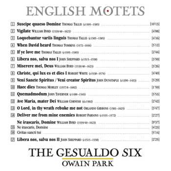CD The Gesualdo Six: English Motets