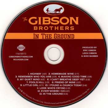 CD Gibson Brothers: In The Ground