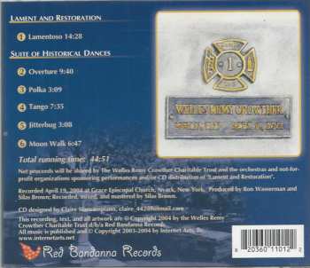 CD The Gracemusic Chamber Orchestra: Lament And Restoration, Suite Of Historical Dances