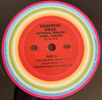 6LP/Caja The Grateful Dead: Olympia Theatre, Paris, France (5/3/72) LTD