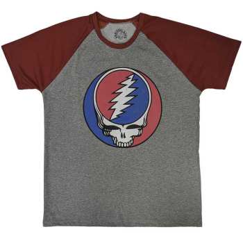 Mercancía The Grateful Dead: Grateful Dead Unisex Raglan T-shirt: Steal Your Face Classic (small) S