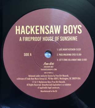 LP The Hackensaw Boys: A Fireproof House Of Sunshine 