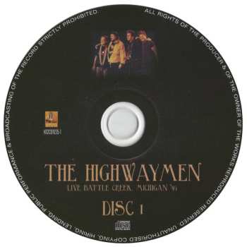 2CD The Highwaymen: Live Battle Creek, Michigan '93