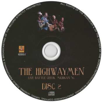 2CD The Highwaymen: Live Battle Creek, Michigan '93