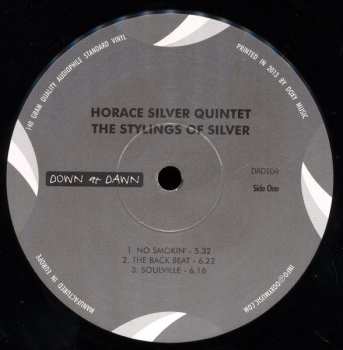 LP The Horace Silver Quintet: The Stylings Of Silver