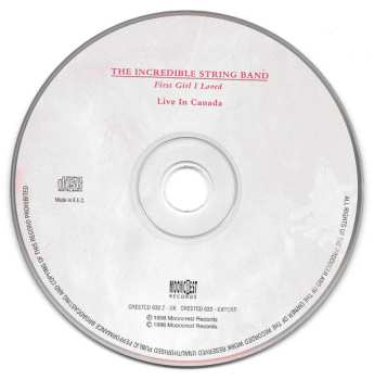 CD The Incredible String Band: First Girl I Loved 